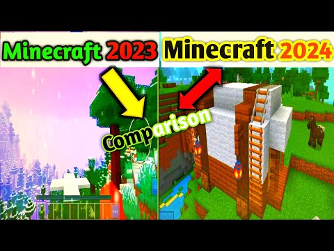 Insane Minecraft 2023 vs 2024 Gameplay!