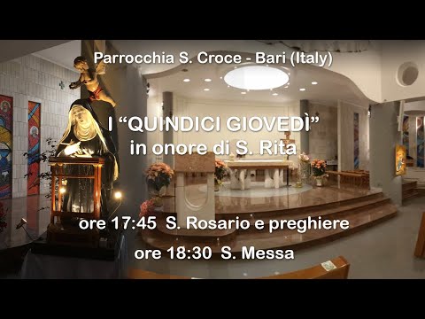 Giovedì di S. Rita - 15/04/2021 ore 17:45 - Parrocchia Santa Croce - Bari