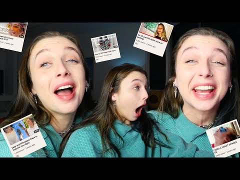 REACTING TO MY OLD VIDEOS *cringe*