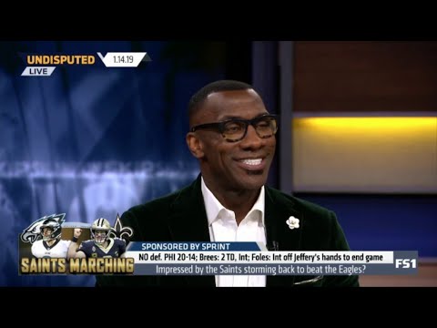 Shannon Sharpe: Saints def. Eagles 20-14; Foles: Int of Jeffery's hands to end game - UNDISPUTED