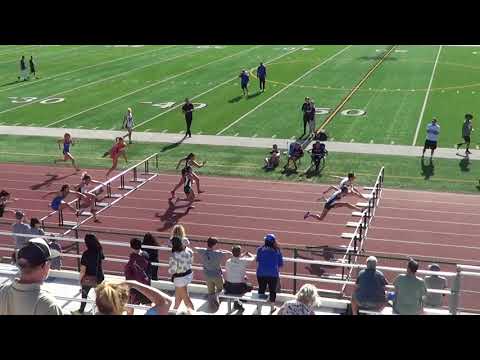 FSG 100m Hurdles at Sunset League Finals 5-4-18 - Los Alamitos Girls