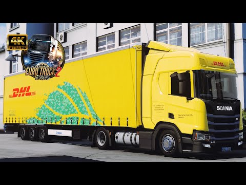 🚛 4K [POV] SCANIA NEXT GENERATION R410 LNG DHL LOGISTICS - PROMODS 2.60 Viena to Kosice. (23T)