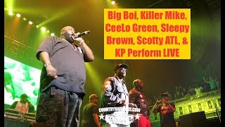 Big Boi, Killer Mike, CeeLo Green, Sleepy Brown, Scotty ATL, &amp;  KP Perform LIVE