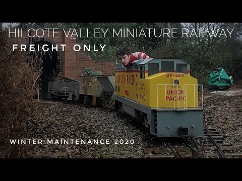 HILCOTE VALLEY MINIATURE RAILWAY (71/4") FREIGHT ONLY, WINTER MAINTENANCE, 21.11.2020