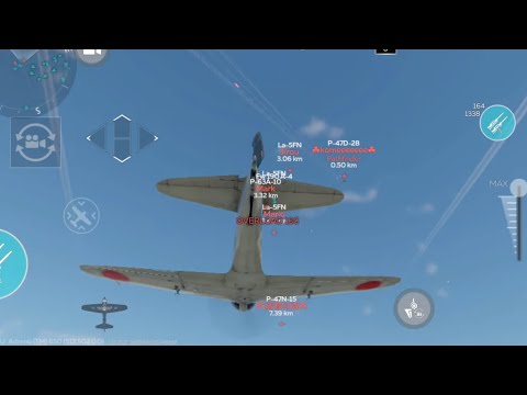 A6M3 mod 22: Chaos low on the deck (13 kills, no deaths) - War Thunder Mobile