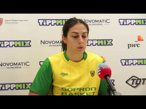 2020.11.25. Sopron Basket - TFSE-MTK, Jelena Brooks értékel
