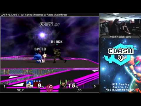 ORLY (Falcon, Sonic, Bowser) vs. LSD (Roy, Snake) - PM Loser's Semis Clash V