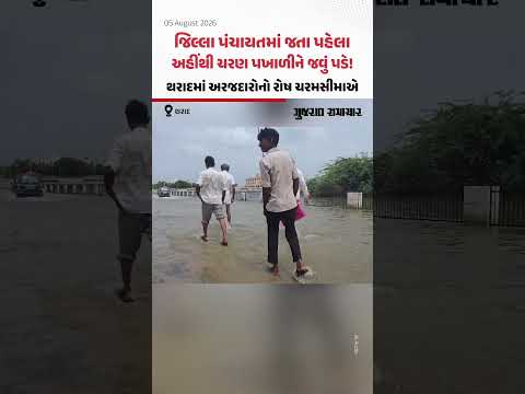 જિલ્લા પંચાયતમાં જતા પહેલા અહીંથી ચરણ પખાળીને જવું પડે! થરાદમાં અરજદારોનો રોષ ચરમસીમાએ જિલ્લા પંચાયતમાં જતા પહેલા અહીંથી ચરણ પખાળીને જવું પડે! થરાદમાં અરજદારોનો રોષ ચરમસીમાએ