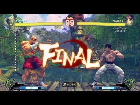 Mago [Fei] vs Bonchan [Sagat] SSF4 Japanese Online Ranked Matches - TRUE-HD
