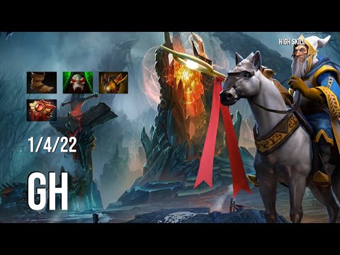 Dota 2 Pro Gameplay   GH   Keeper of the Light   1 4 22   High Skill Dota 2 / Support Nigma Galaxy