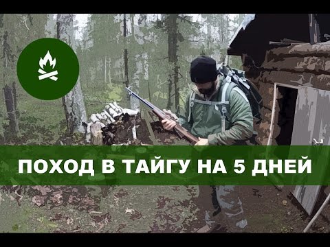 Поход в тайгу на 5 дней (таежный быт, осень, охота, снег) / Adventure 5 days in Russian north Komi