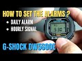 How To Set Alarm And Hourly Signal On Casio GShock DW5600 DW5600E