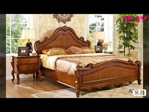 Simple and gorgeous wooden double bed design