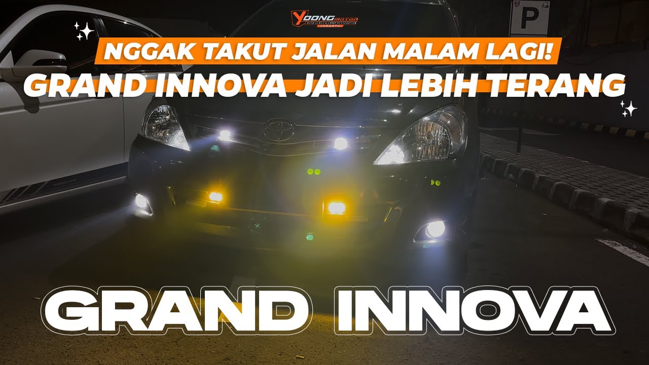 BIKIN JALAN MALAM LEBIH AMAN! UPGRADE LAMPU GRAND INNOVA // FULL HYPERION & HYPERVISION