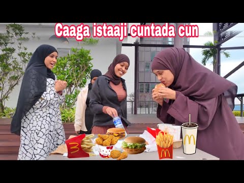 CAAGA ISTAAJI CUNTADA CUN SIXUN AYAA ISKU GALNAY QOSOLKA ADUUNKA🤣🤣