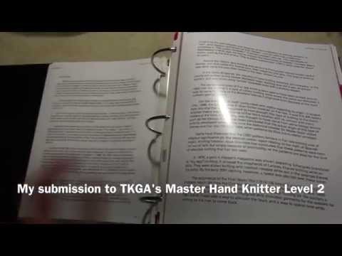 TKGA Master Hand Knitter Level 2 binder