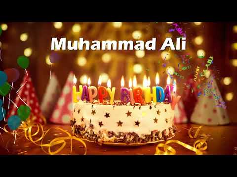 Happy Birthday Muhammad Ali | Birthday Cake Muhammad Ali | Birthday Song Muhammad Ali Birthday Card