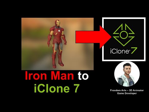 Get Iron Man 3D Models - iClone 7.9 Tutorial