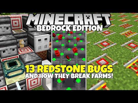 silentwisperer - These 13 Redstone Bugs Ruin Technical Contraptions And Farms! Minecraft Bedrock Edition!