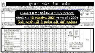 GPSC Class 1 & 2 New Recruitment Notification Finally out for 2021-22 | GPSC Class 1 & 2 New Bharti