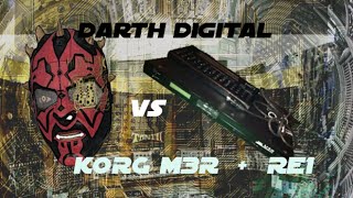 Video thumbnail for Korg M3R synthesizer + Korg RE1 rare programmer vs Darth Digital by NoiselabCH