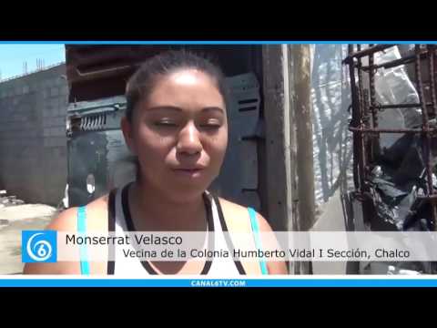 Habitantes de la colonia Humberto Vidal en Chalco, piden pavimentación en calles