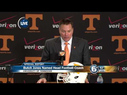 Butch Jones Press Conference from University of Tennessee Knoxville