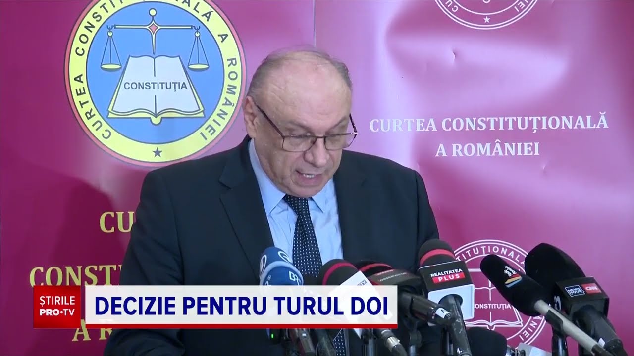 CCR a validat primul tur al alegerilor prezidențiale