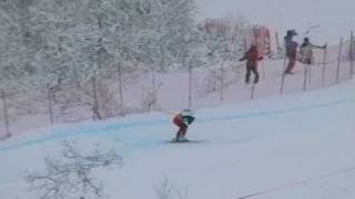 preview picture of video 'Voss Myrkdalen World Cup ski cross qualification Sauvey GBR'