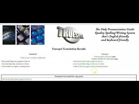 Here is the Truespel Site with free tutorials, studies, and converter