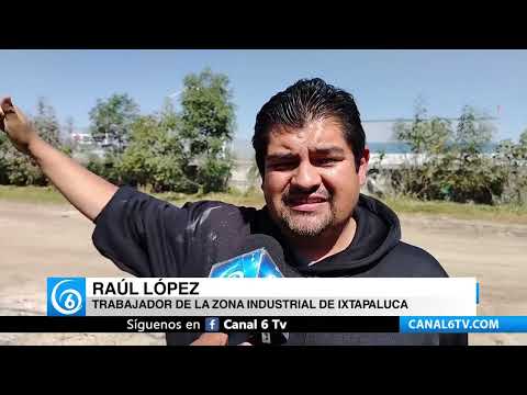Video: Canal de aguas negras afecta a trabajadores en la zona industrial de Ixtapaluca