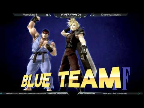 Famicon 2016 Smash 4 Doubles- Veen & Lazy Boredom vs FS Kresent & Stingers SSB4 LF