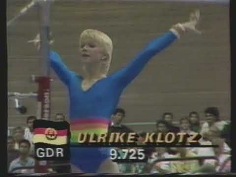 Ulrike Klotz (GDR) - Worlds 1985 - Team Competition - Uneven Bars