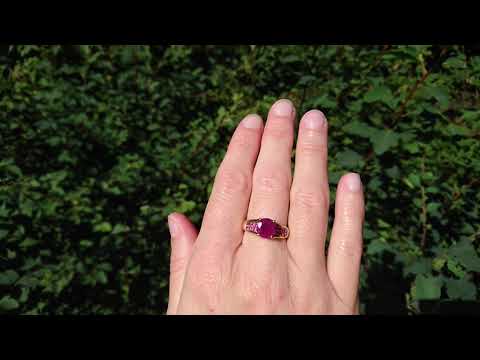 9ct gold ruby dress ring