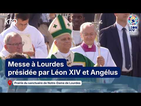 Messe à Lourdes présidée par le pape Léon XIV
