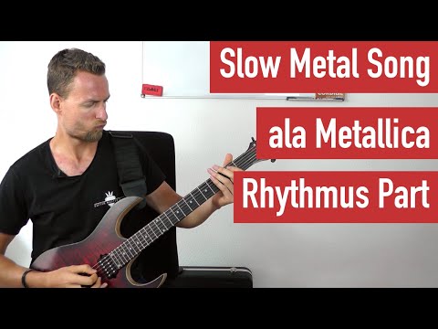 E-Gitarren Riffs lernen - Slow Metal Song ala Metallica - Rhythmus Part | Guitar Master Plan