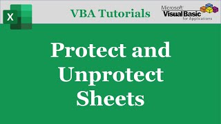 VBA Code To Protect and Unprotect Worksheet | Excel VBA Tutorials | Part-05