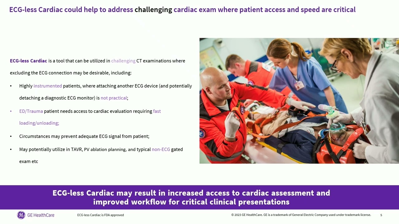 Sponsored Symposia: Unlocking Efficiency: ECG-Free CT scans for Streamlined Diagnostics