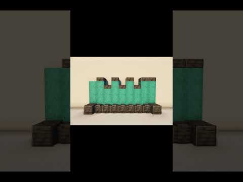 Eli's Art - Minecraft: Big Wall / Fence Design Idea 9 #shorts