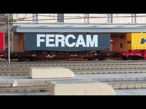 Treni Regionali Trenord e Mercitalia alla Stazione di Milano Greco Pirelli. Plastico 2022