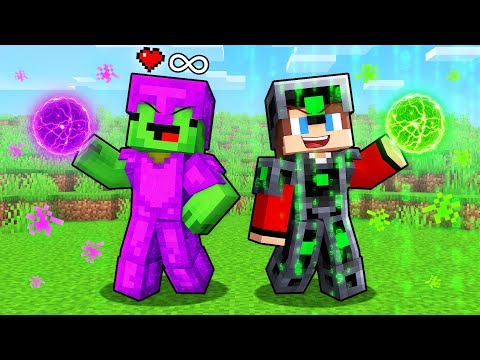 Mikey IMMORTAL Armor vs JJ HACKER Armor Survival Battle in Minecraft (Maizen)
