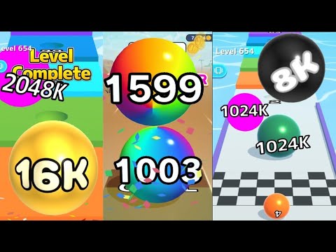 2048 | Ball Run 3D Merge Games vs Calculate Balls vs Ball Run Infinity #cutiepie22yt