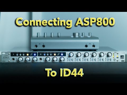 Audient ASP800 and ID44 set up