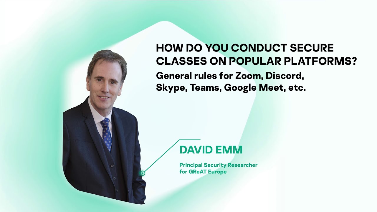 How do you conduct secure classes on popular platforms?