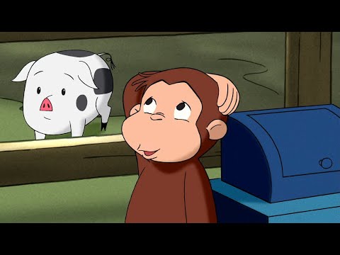 Capa de George, o Curioso | George passa o dia na fazenda | Desenhos Animados em Português