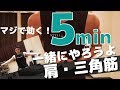 【筋トレ】自宅で5分！一緒にダンベルを使って超効かせるワークアウト！【肩・三角筋】