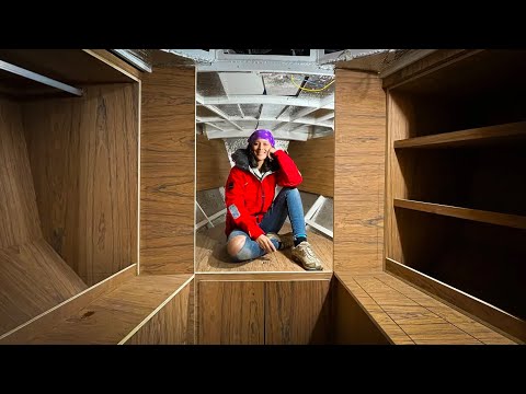 Forward cabin and V-Berth BUILD  ⛵️  Ep38 – Wood work interior design – Boat interior restoration