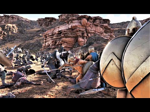 Spartans Thermopylae vs 100,000 Persians Ultimate Epic Battle Simulator 2 UEBS2