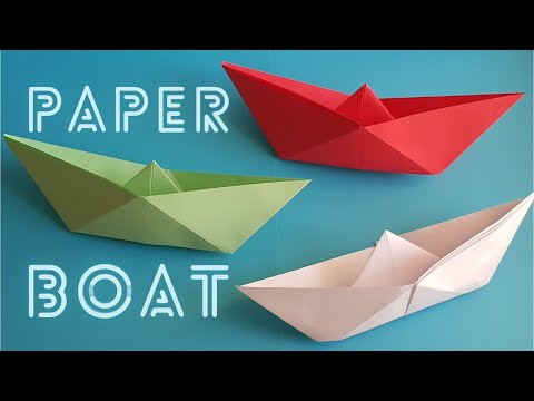 How to Make an Origami BOAT that Floats