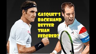 Gasquet giving backhand lessons to Roger Federer | AO Open 2018